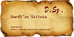 Darázs Szilvia névjegykártya